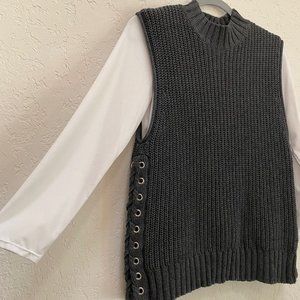 Grey Sweater Vest Girls 14